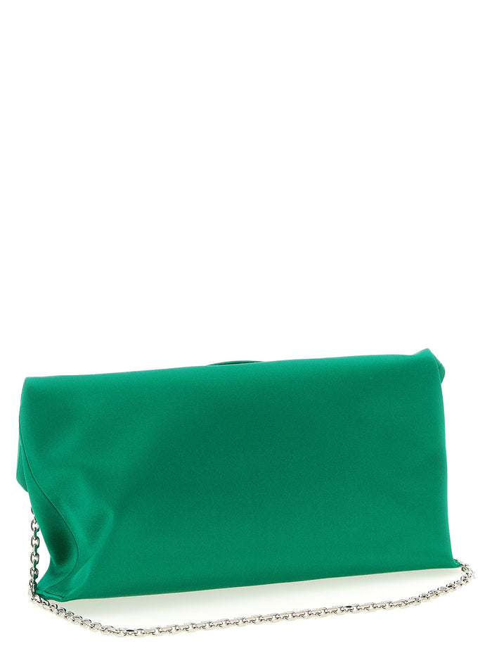 Roger Vivier 67% viscose clutch in green — view 2
