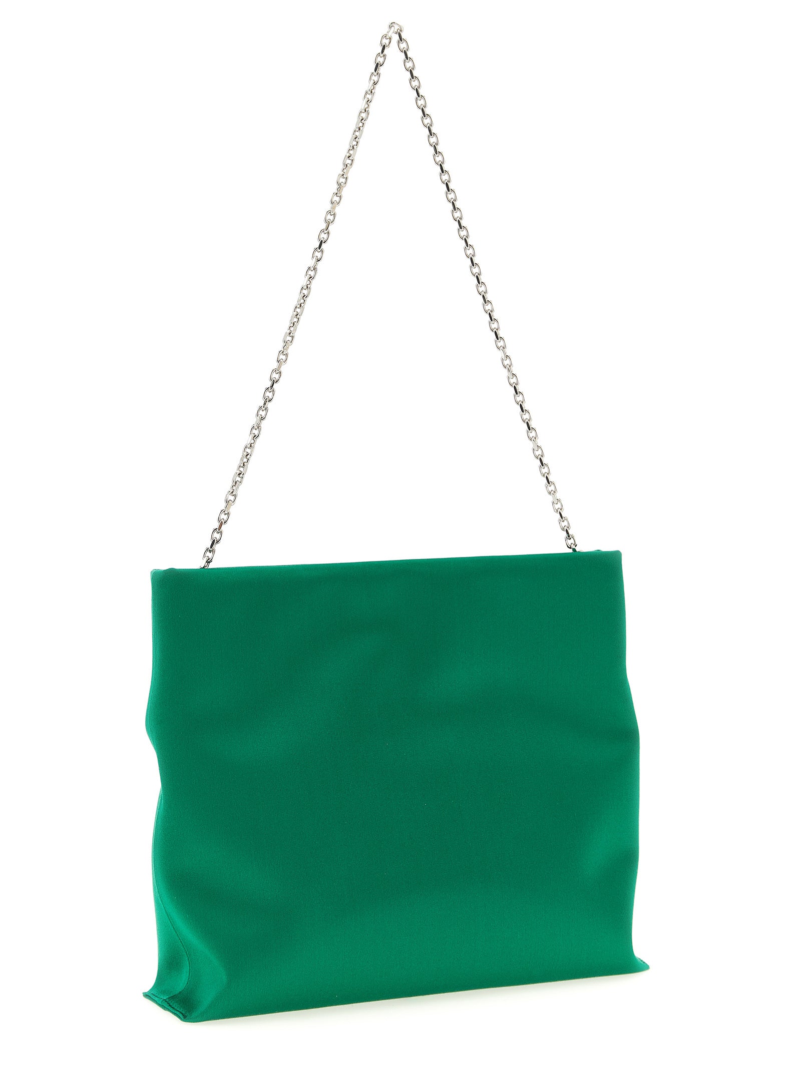 Roger Vivier 67% viscose clutch in green — view 3