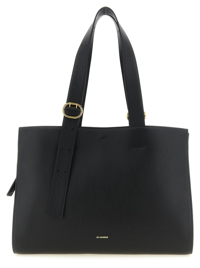 Black Calfskin Tote Bag