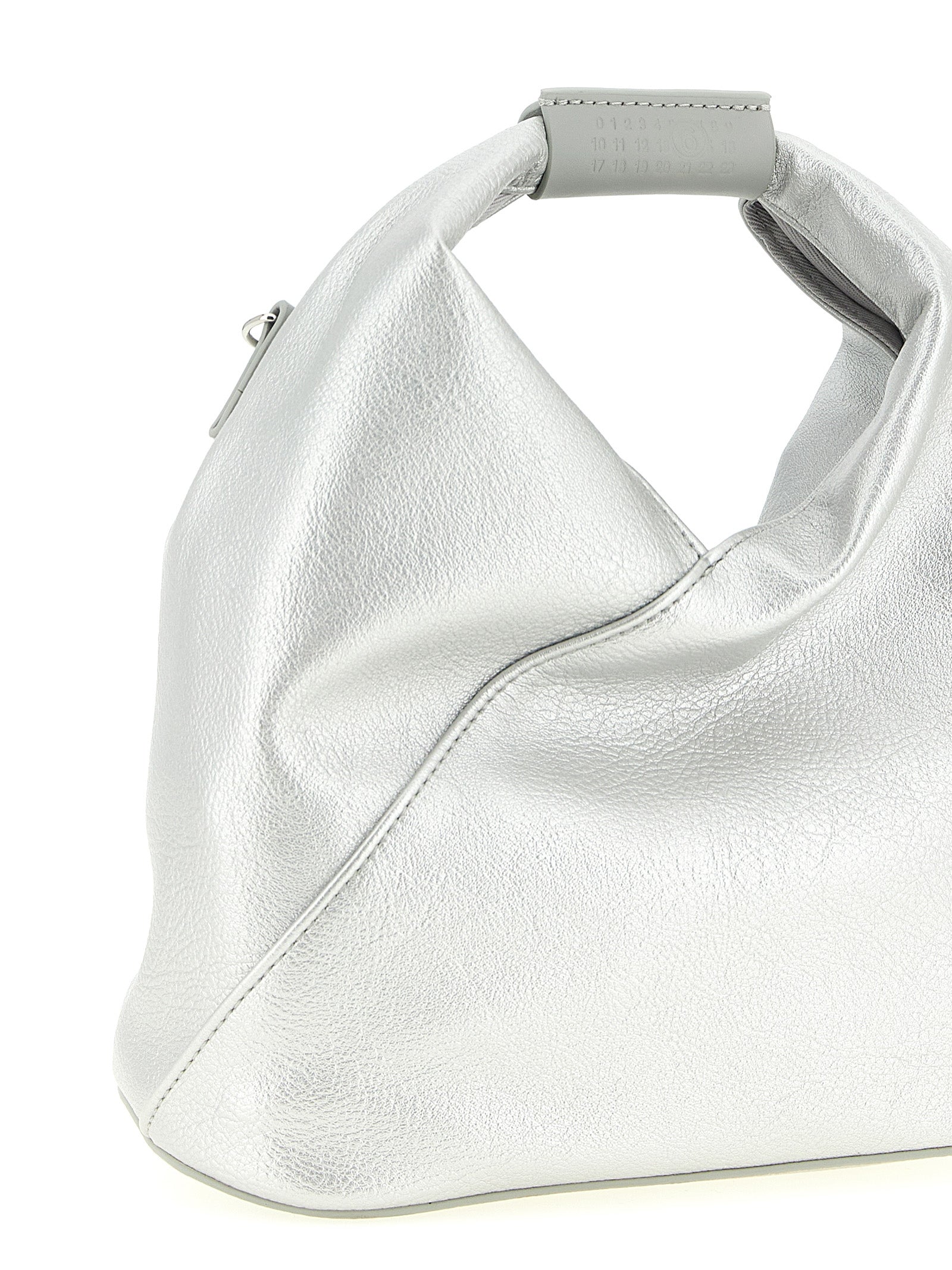 Silver Polyethylene Crossbody Bag