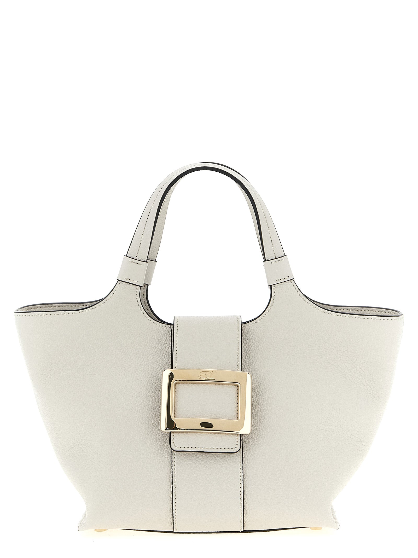 Roger Vivier 100% calfskin leather (Bos Taurus) tote bag in gray