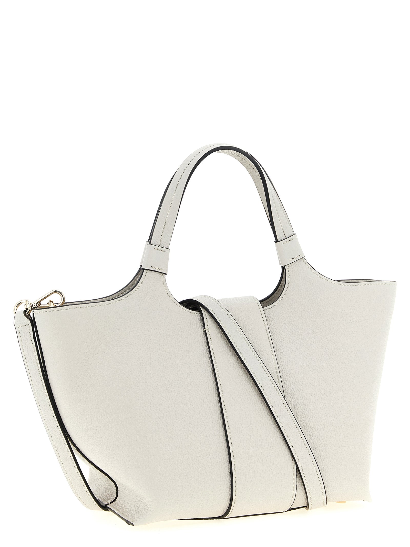 Roger Vivier 100% calfskin leather (Bos Taurus) tote bag in gray — view 2