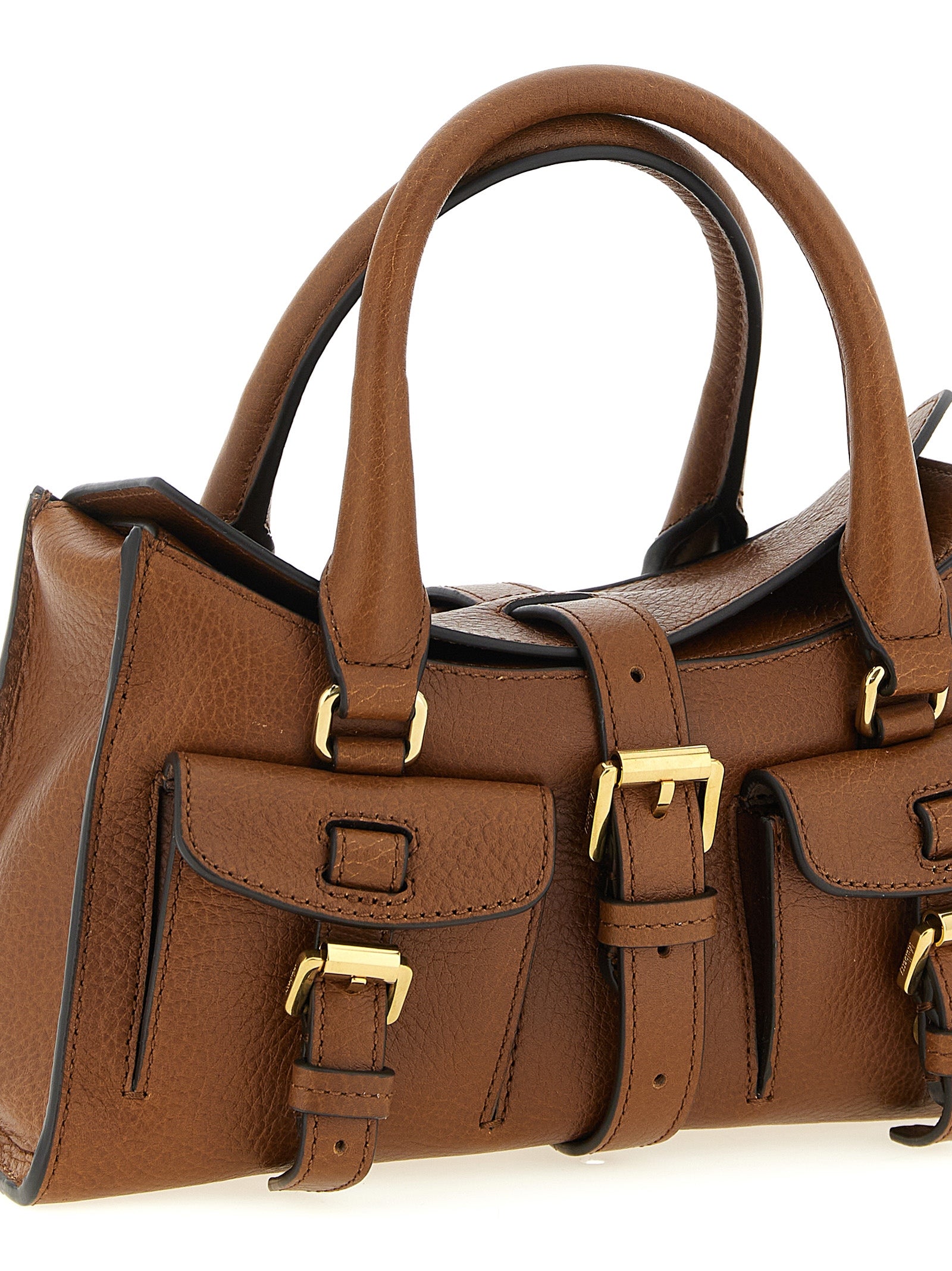 Brown Calfskin Handbag Bag