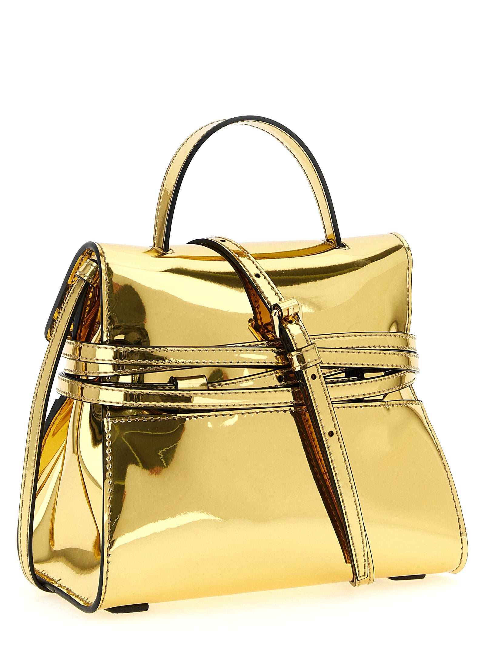 Gold Polyethylene Handbag Bag