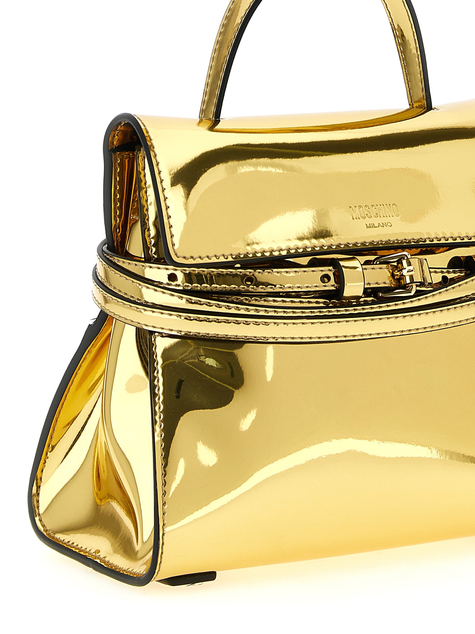Gold Polyethylene Handbag Bag