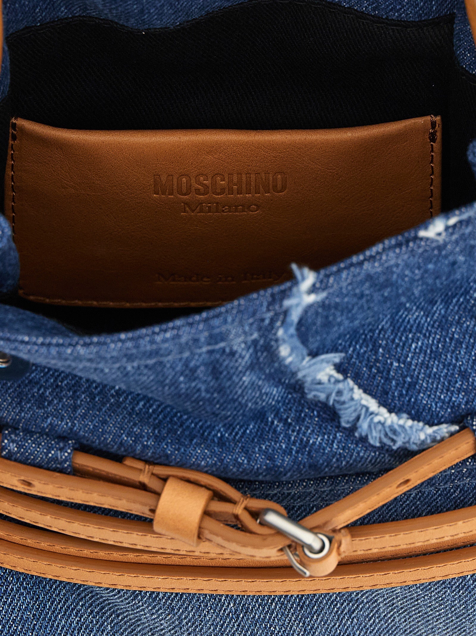 Blue Cotton Handbag Bag