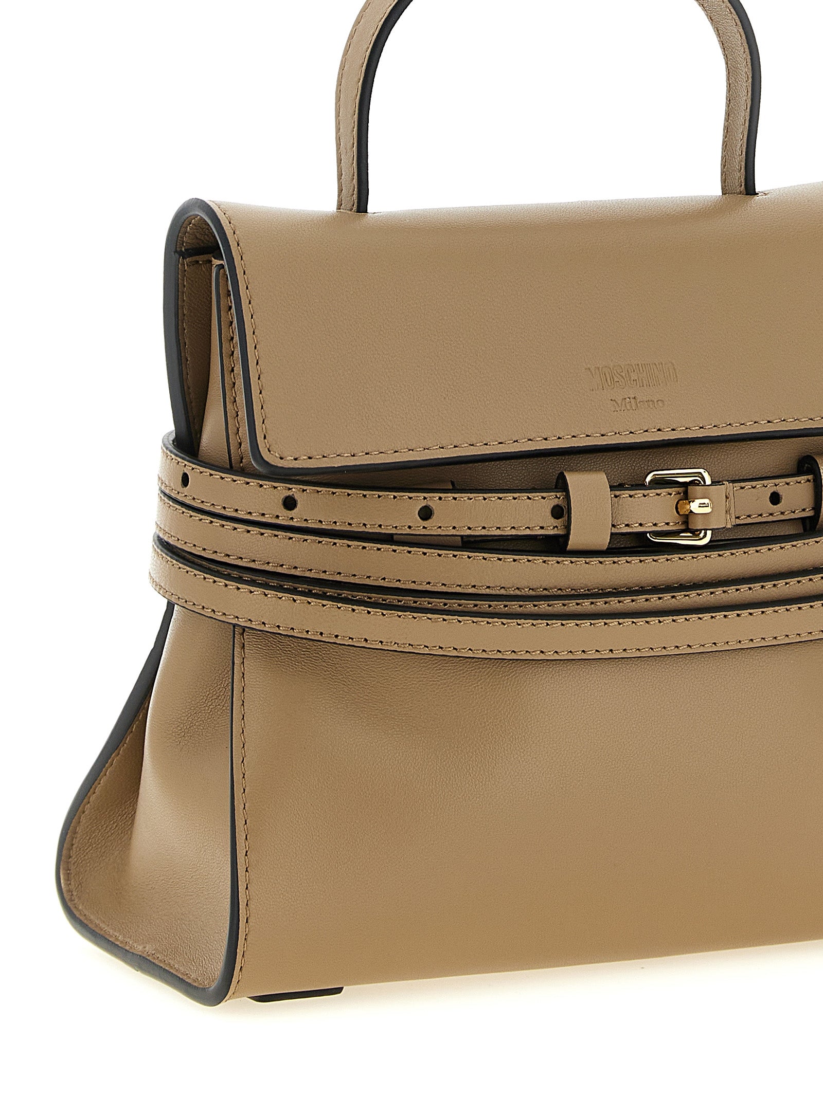 Beige Napa Leather - Calf Bos Taurus Handbag Bag