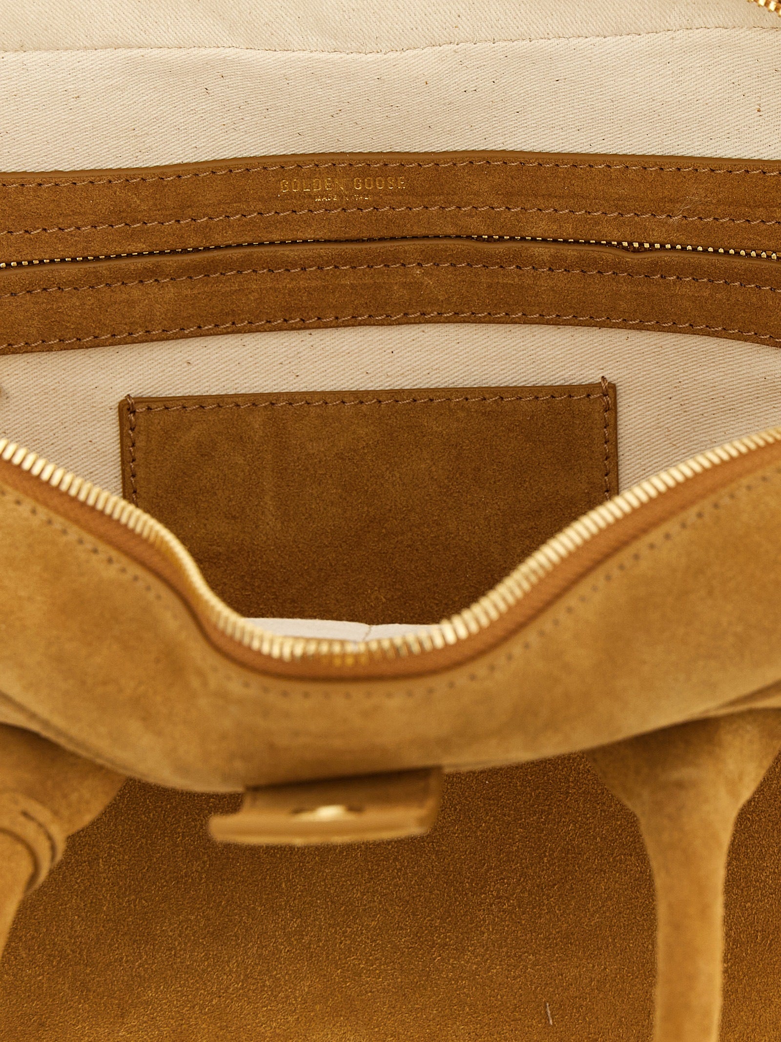 Beige Cowhide Handbag Bag