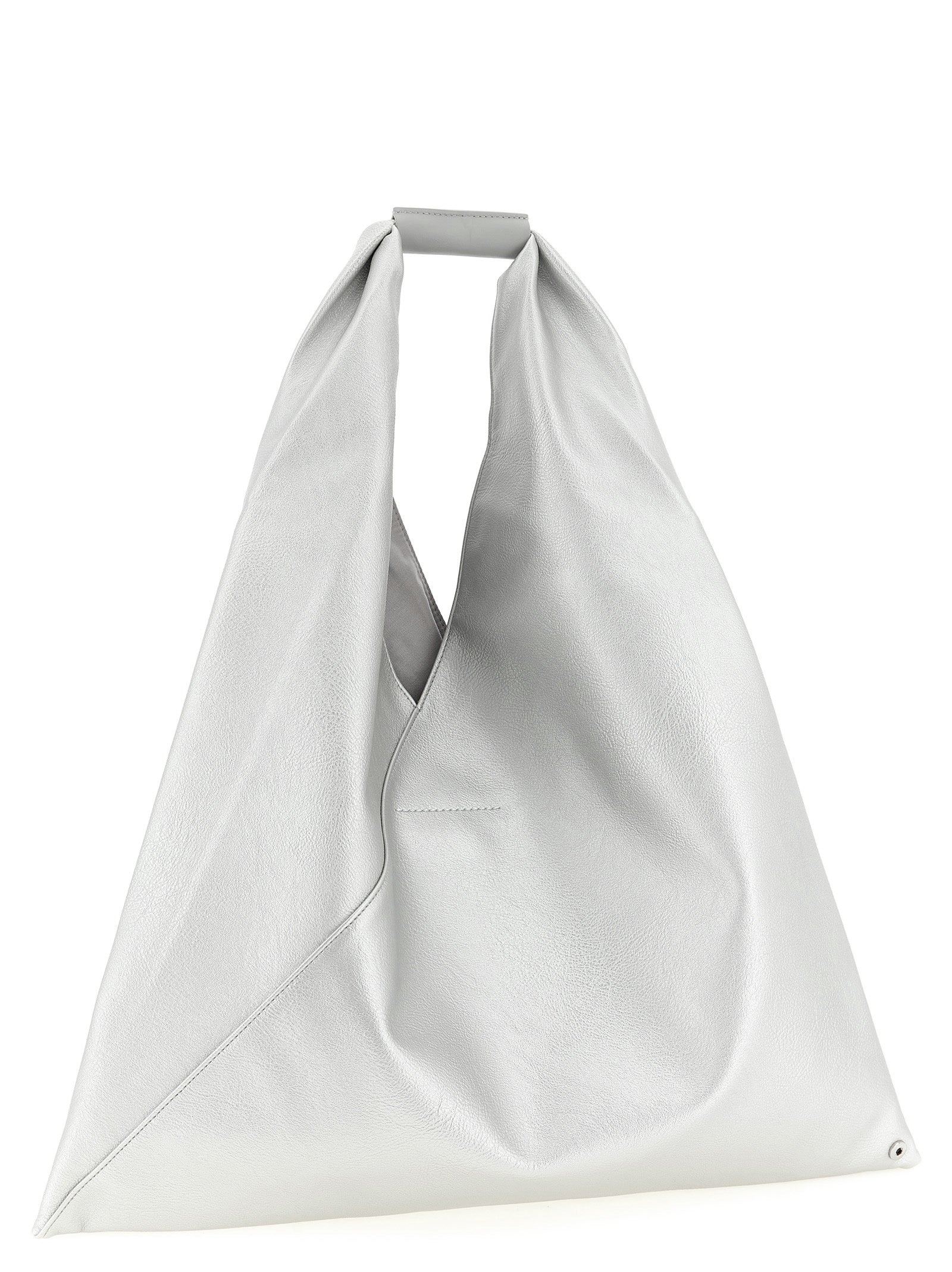 Silver Polyethylene Handbag Bag
