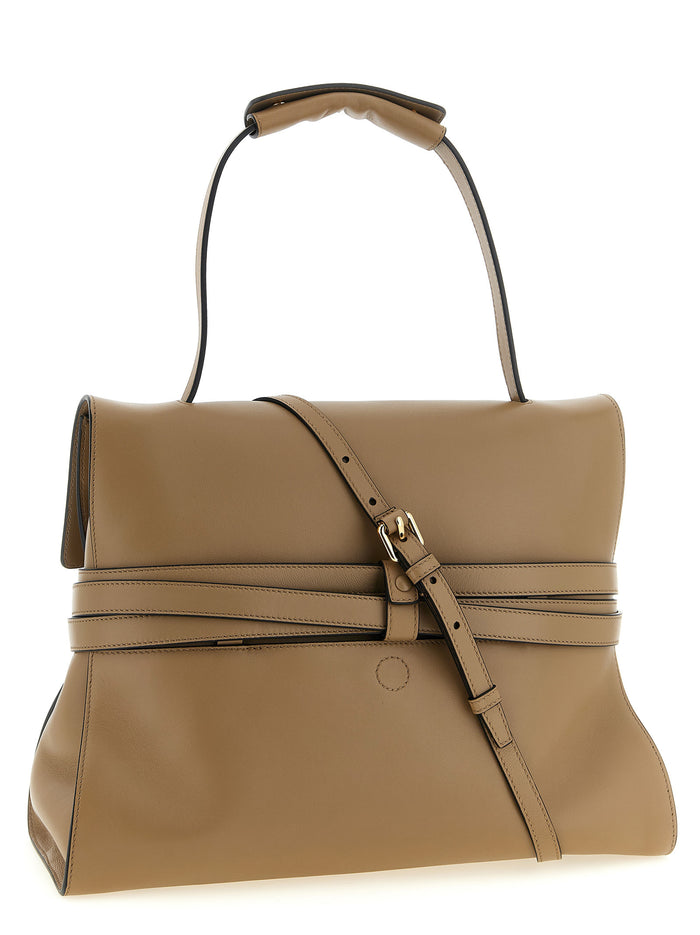 Beige Napa Leather - Calf Bos Taurus Shoulder Bag