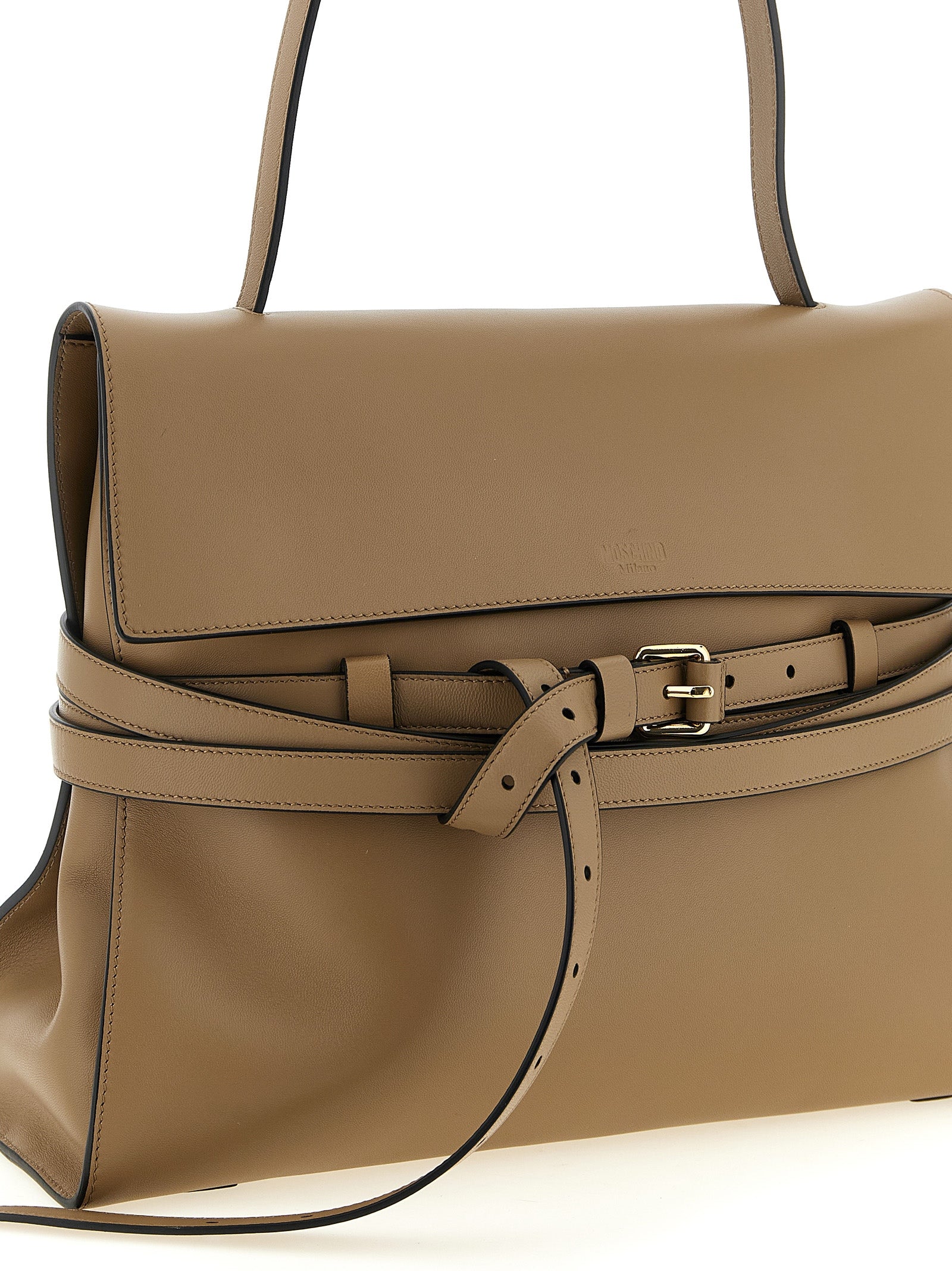 Beige Napa Leather - Calf Bos Taurus Shoulder Bag