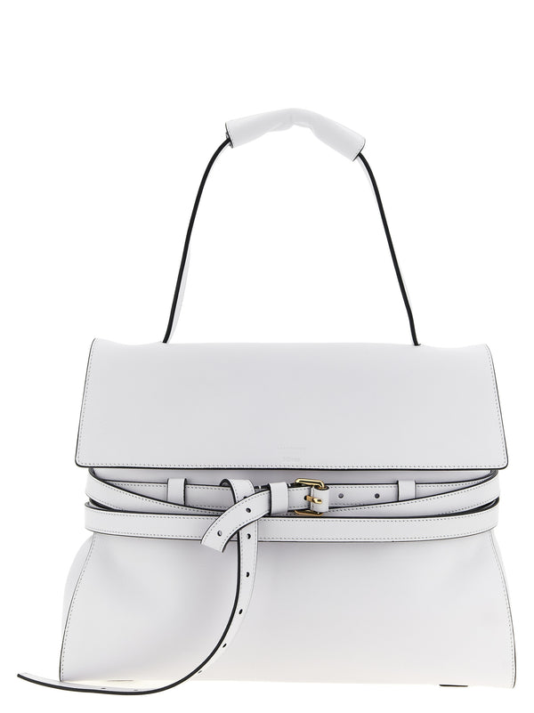 Moschino 100% Nappa Leather shoulder bag in white