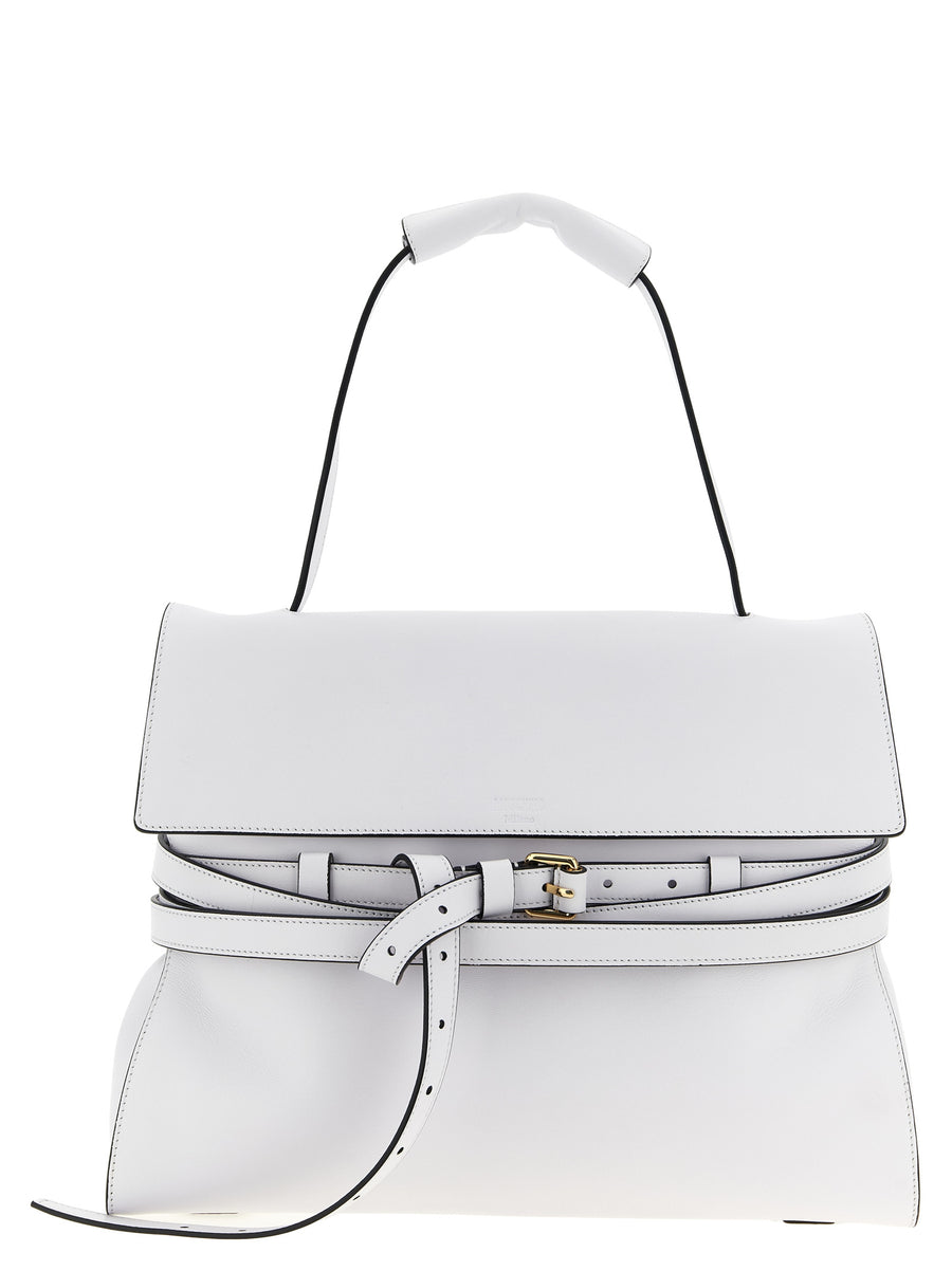 Moschino 100% Nappa Leather shoulder bag in white