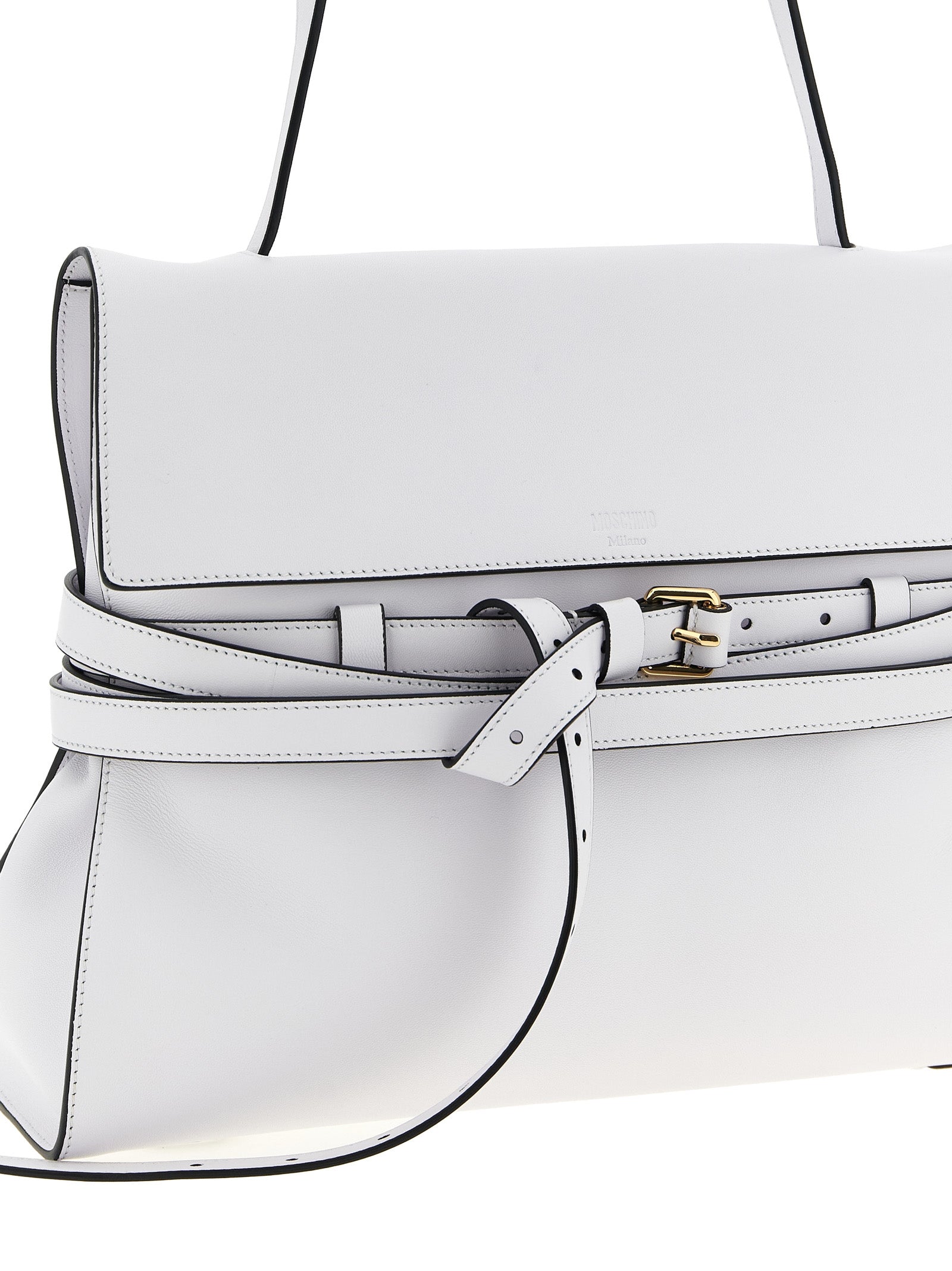 White Napa Leather - Calf Bos Taurus Shoulder Bag