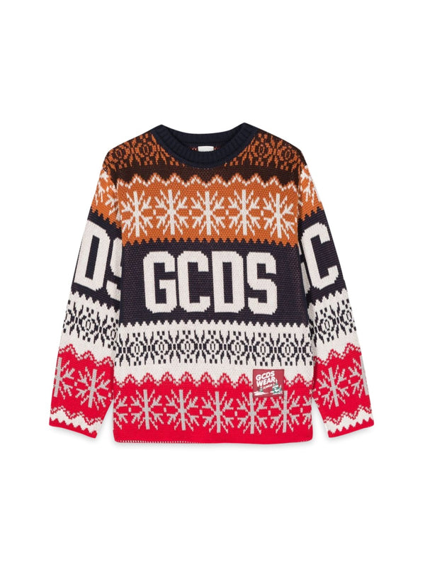 Jumper Girocoll Blue Cotton Jumpers