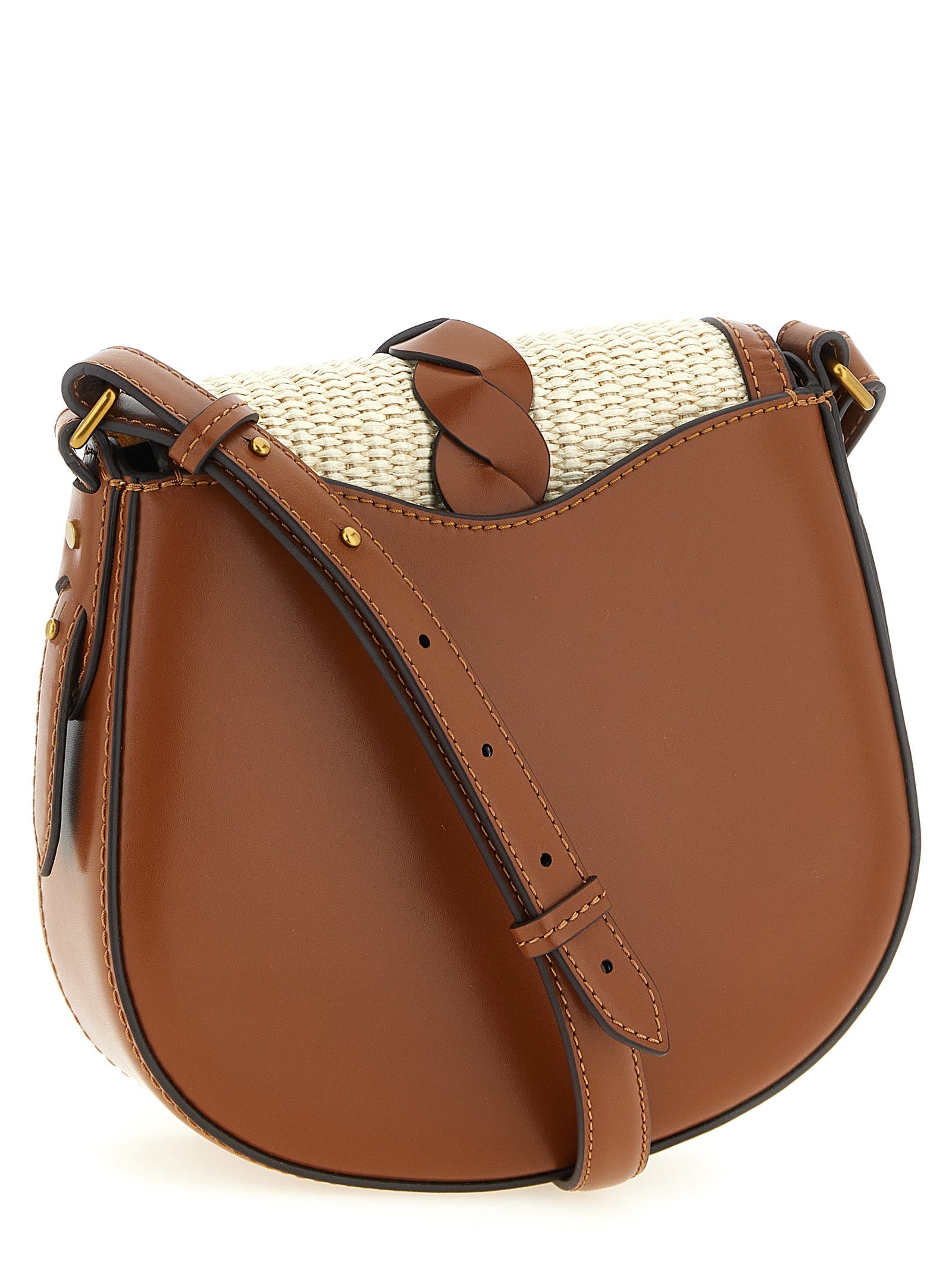 Brown Calfskin Crossbody Bag