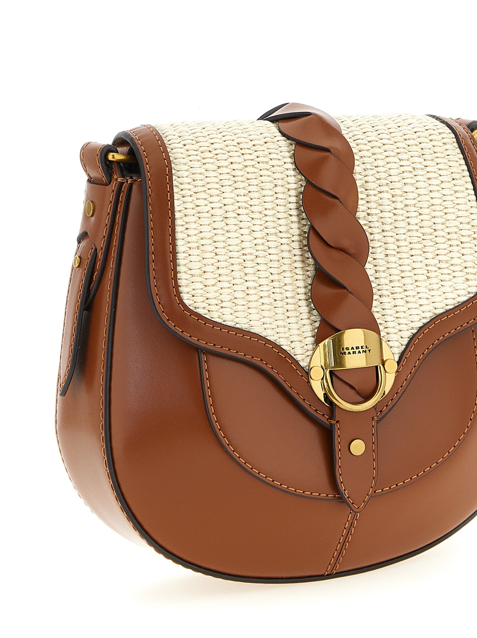 Brown Calfskin Crossbody Bag