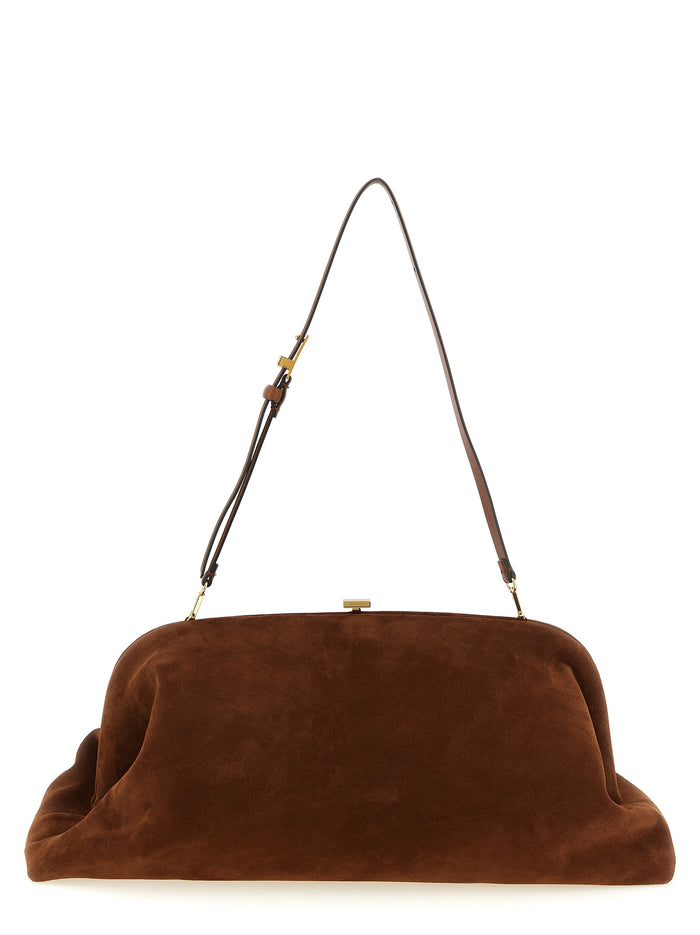 Brown Leather Clutch Bag