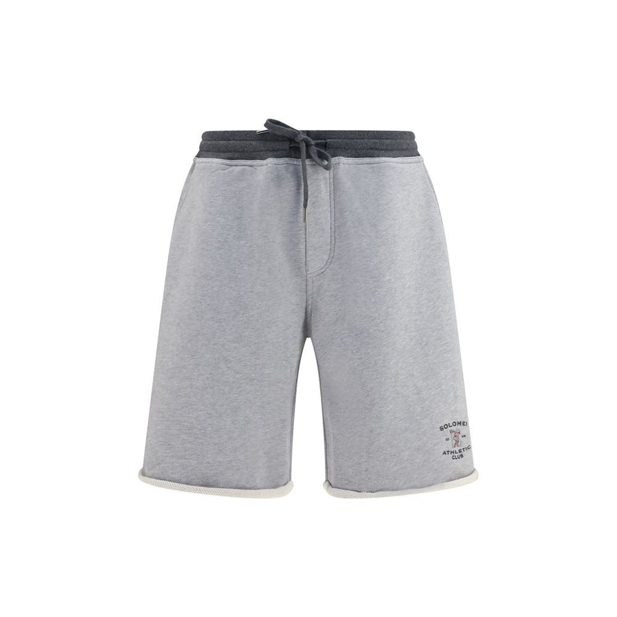Brunello Cucinelli 100% Cotton bermuda shorts in gray