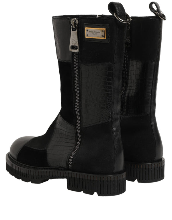 Dolce & Gabbana 5% Cotton boot in black