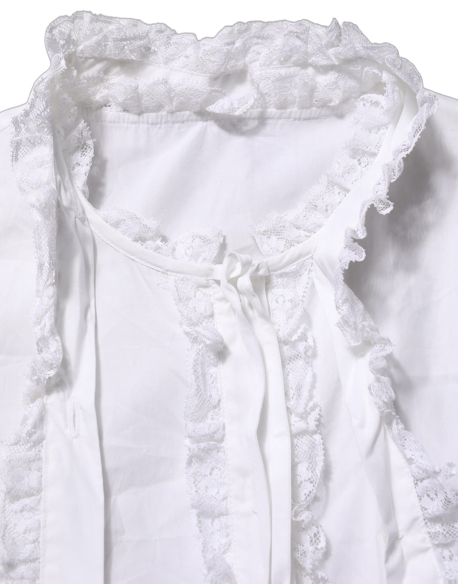 Dolce & Gabbana 76% Cotton blouse in white