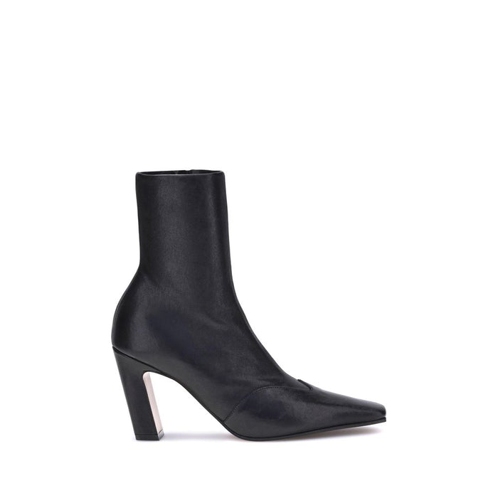 Khaite 100% Calf Leather Bos Taurus ankle boot in black
