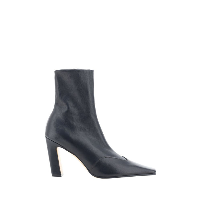 Khaite 100% Calf Leather Bos Taurus ankle boot in black — view 2