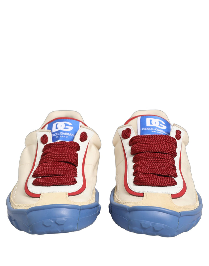 Dolce & Gabbana 1% Elastane 50% Nylon 5% Acrylic 44% Calf sneaker in multicolor — view 2