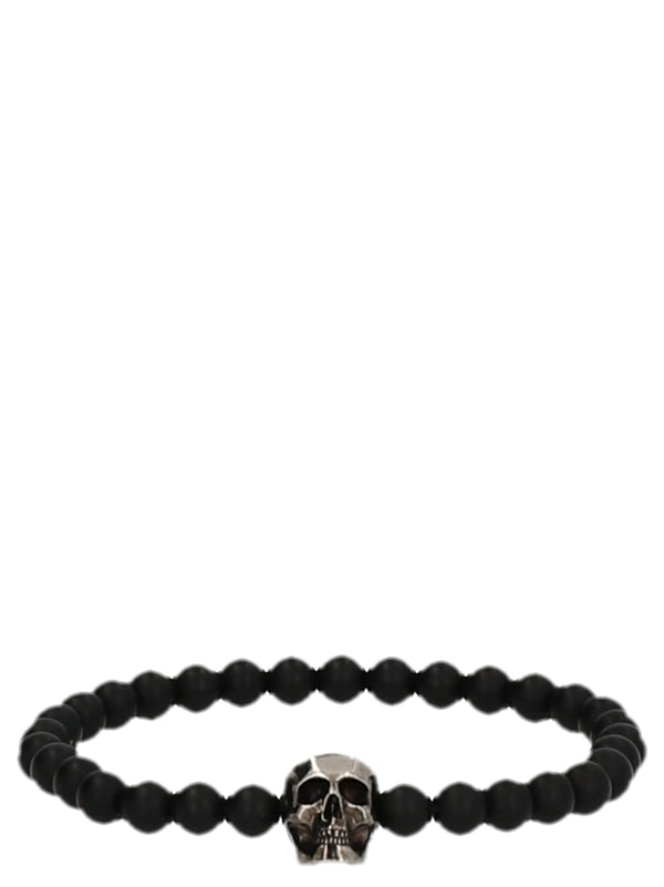 Alexander McQueen Brass bracelet in black