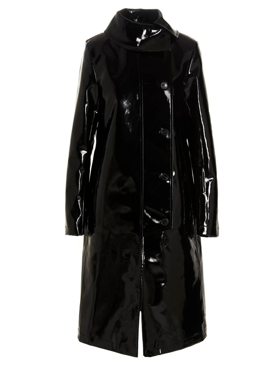 Raf Simons 100% Cotton trench coat in black