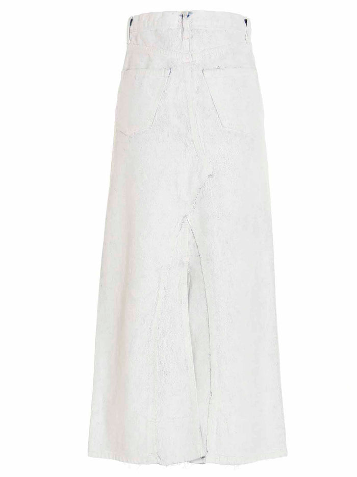 Maison Margiela 100% cotton skirt in white — view 2