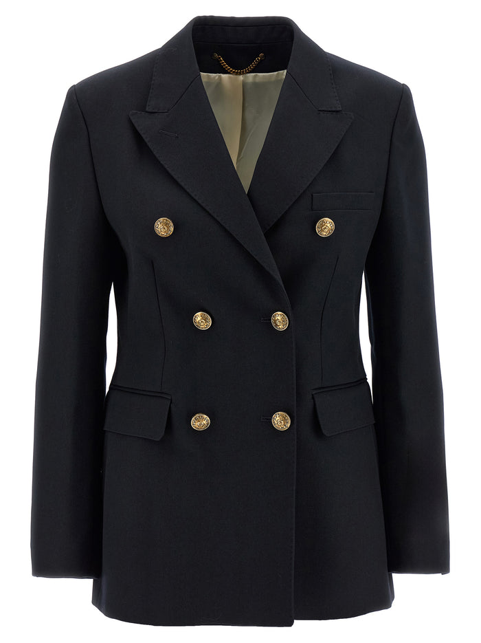 Golden Goose 66% polyester blazer in black