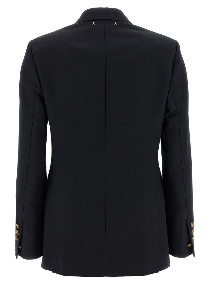 Golden Goose 66% polyester blazer in black — view 2