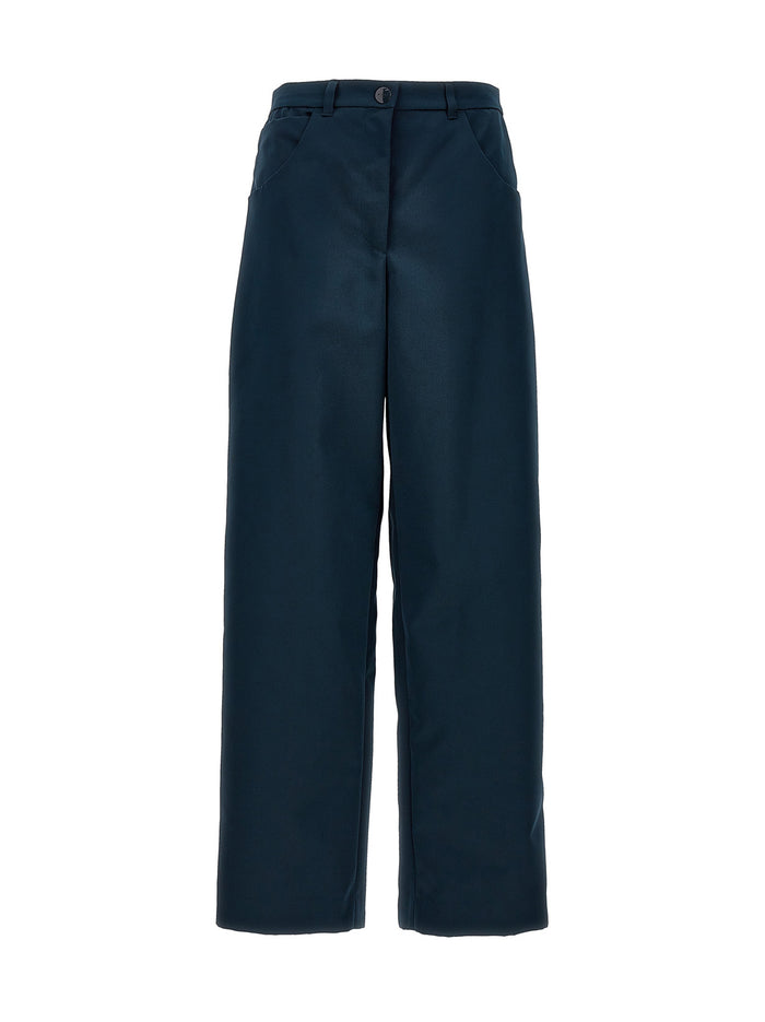 Etro 100% Polyester cargo pants in navy