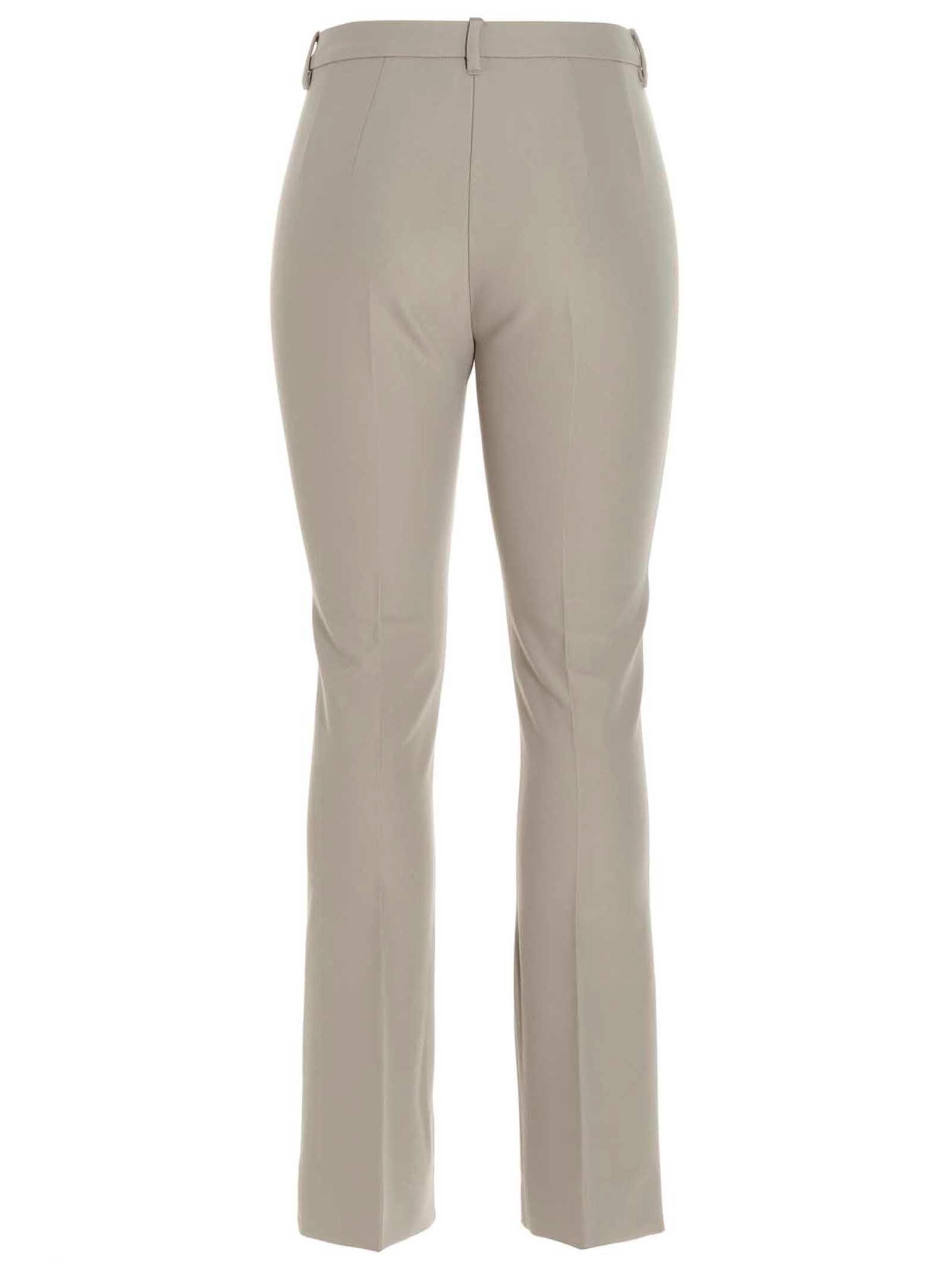 'S Max Mara 47% viscose trousers in beige — view 2