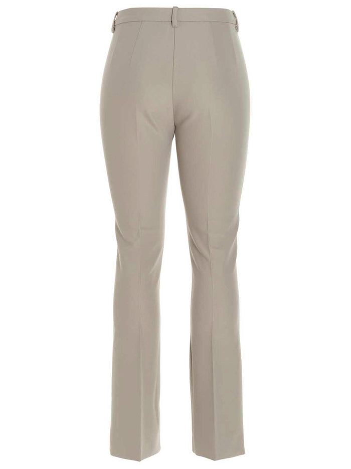 'S Max Mara 47% viscose trousers in beige — view 2