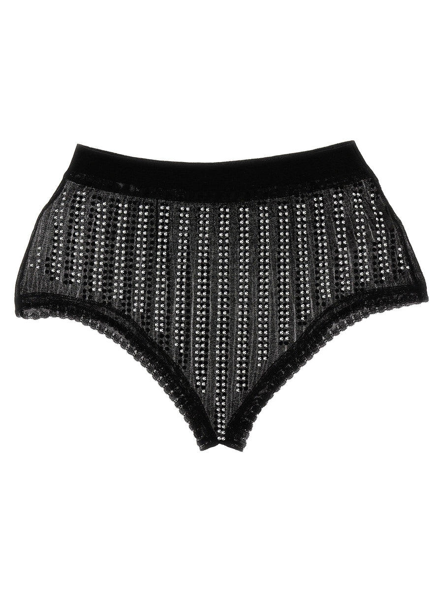 Paco Rabanne 70% Polyamide briefs in black