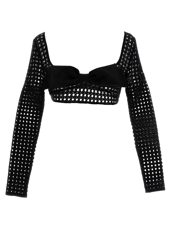 Giambattista Valli 90% Polyester top in black