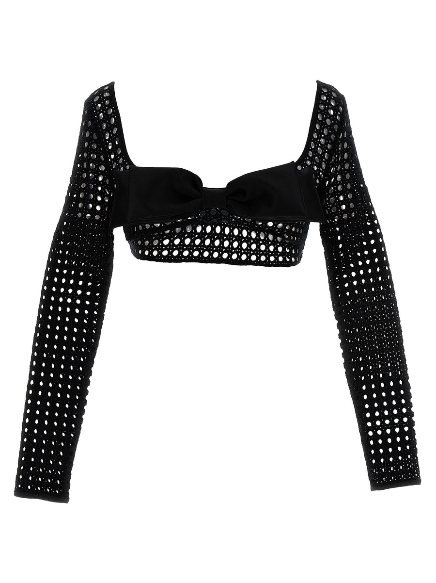 Giambattista Valli 90% Polyester top in black