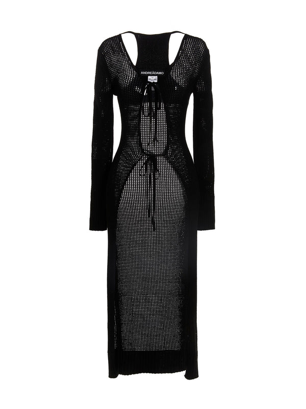 AndreāDamo 80% viscose cardigan in black