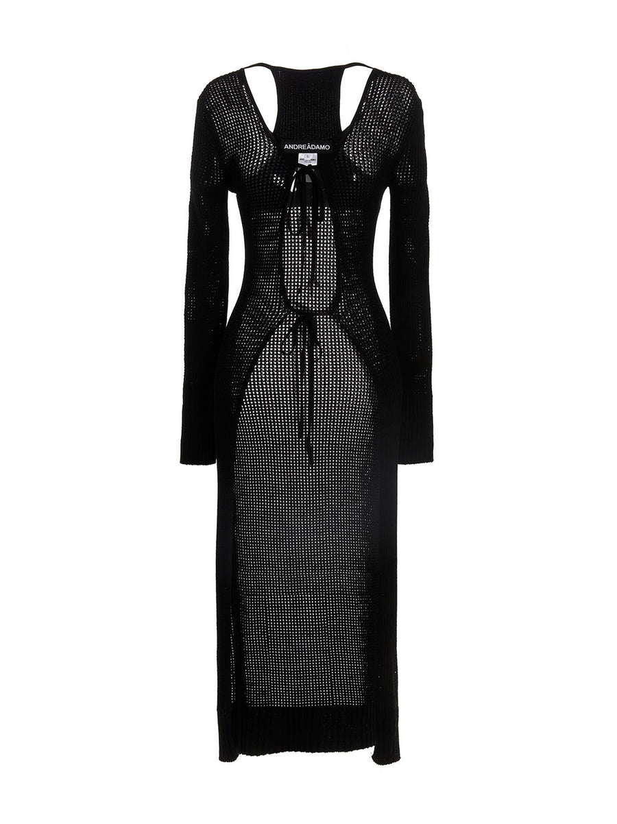AndreāDamo 80% viscose cardigan in black