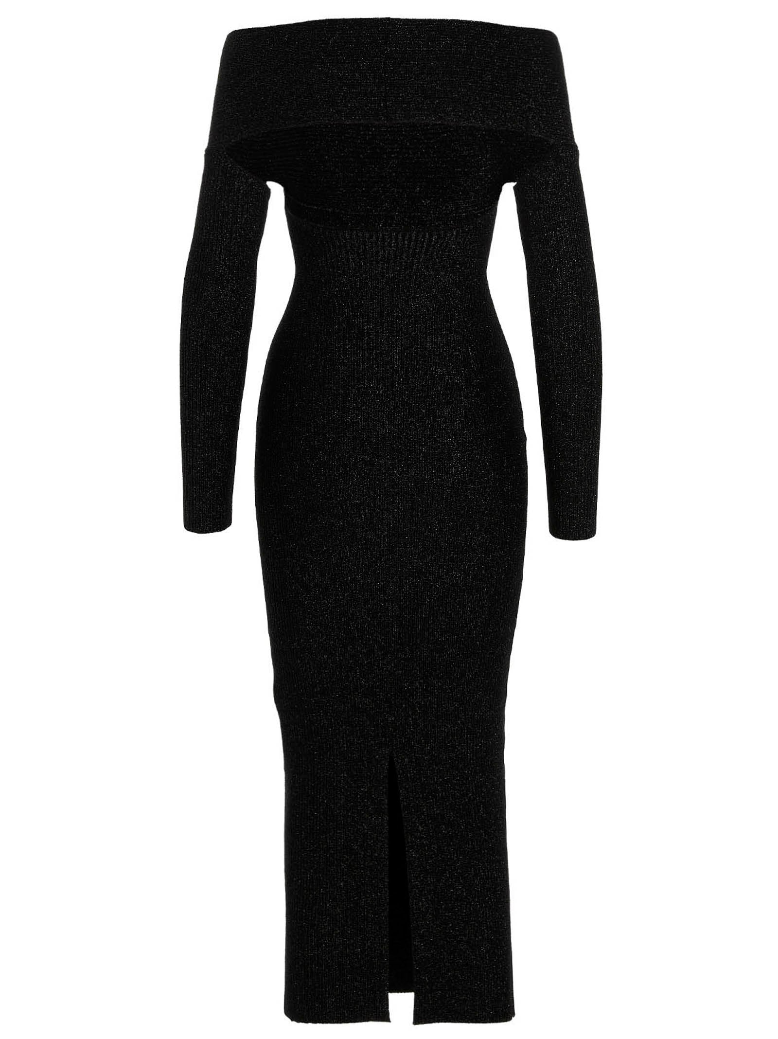 Khaite 43% Virgin Wool dress in gray — view 2
