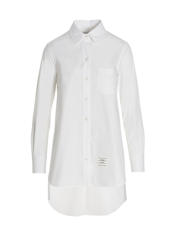 Thom Browne 100% cotton blouse in white