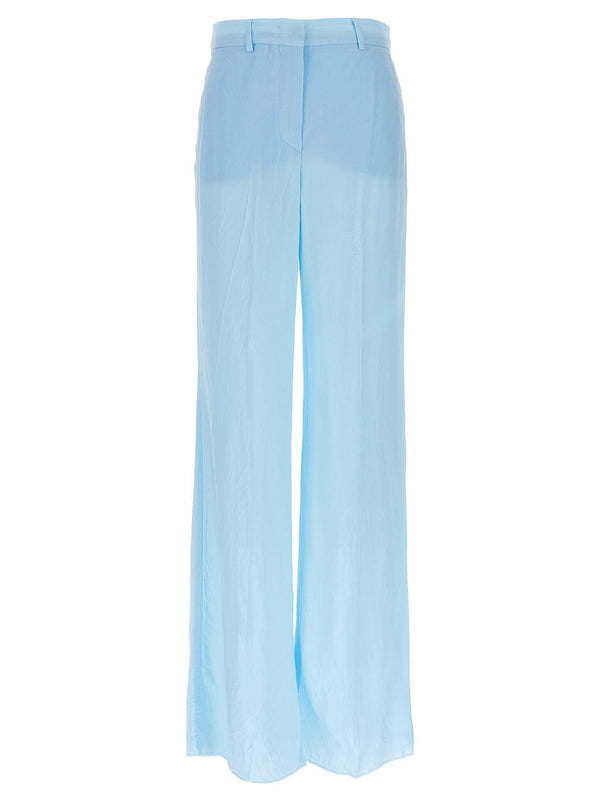 Sportmax 100% viscose trousers in blue