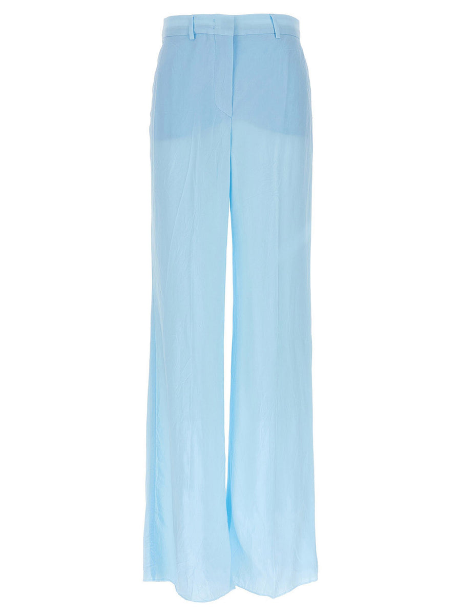 Sportmax 100% viscose trousers in blue