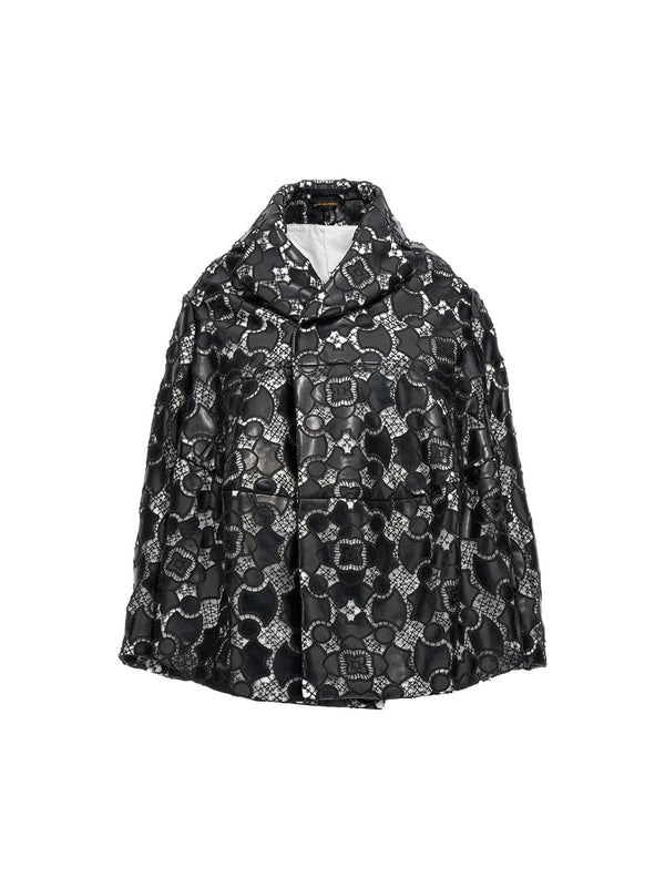 Comme des Garçons 100% Polyurethane jacket in black