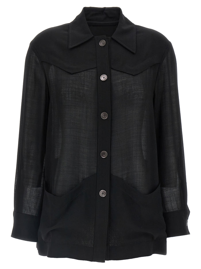 Ferragamo 85% virgin wool jacket in black