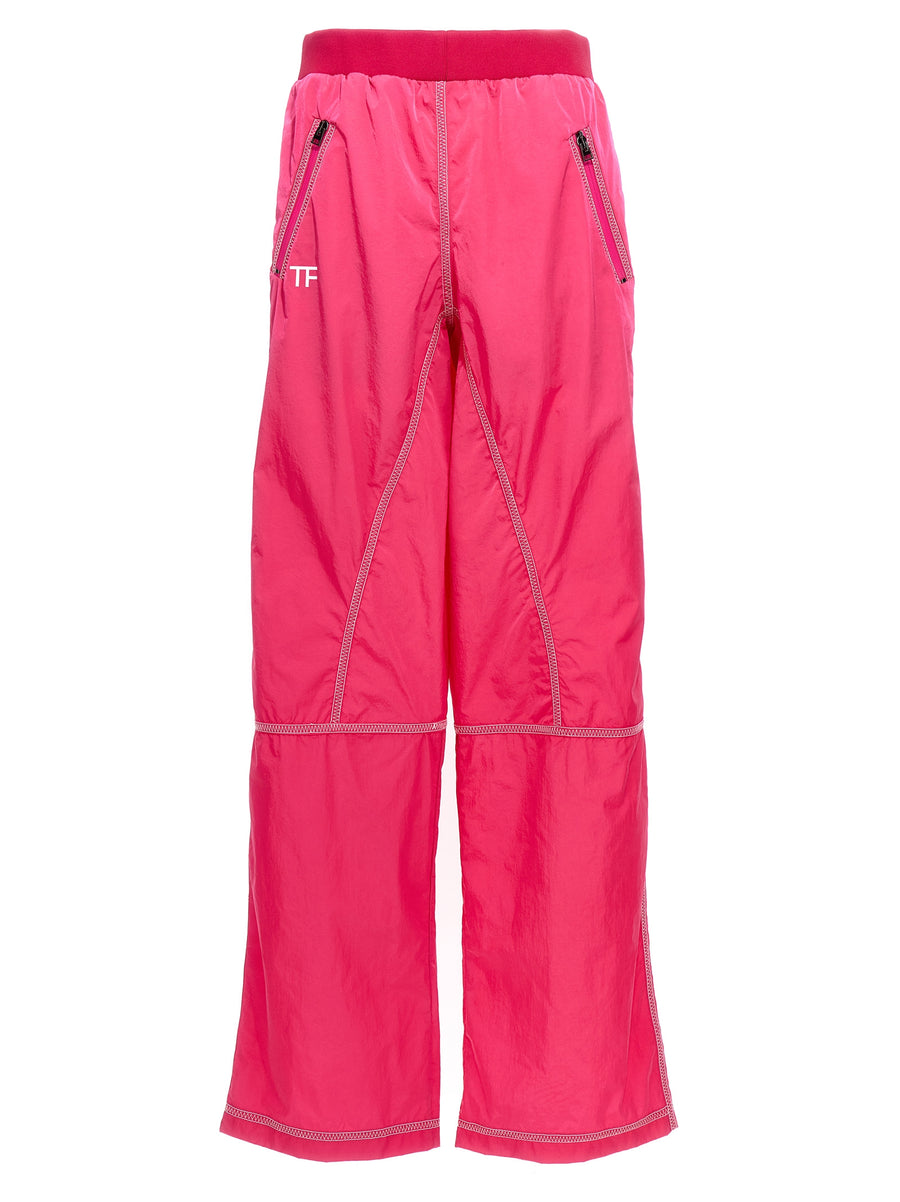 Tom Ford 100% polyamide cargo pants in pink