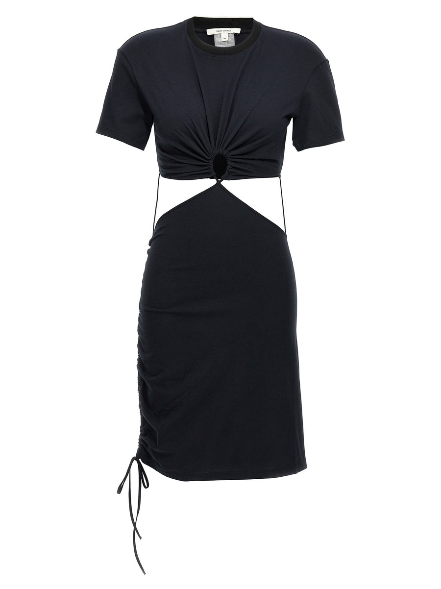 Nensi Dojaka 100% Cotton dress in black