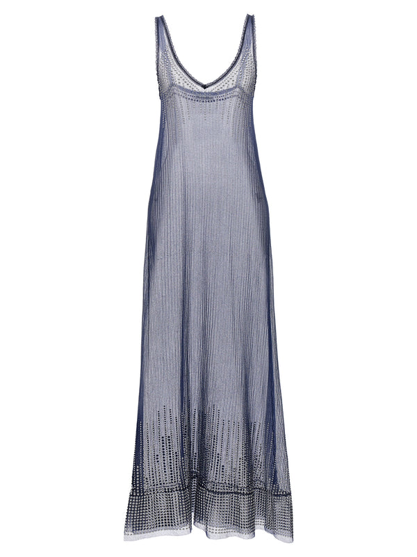 Paco Rabanne 70% Polyamide dress in blue